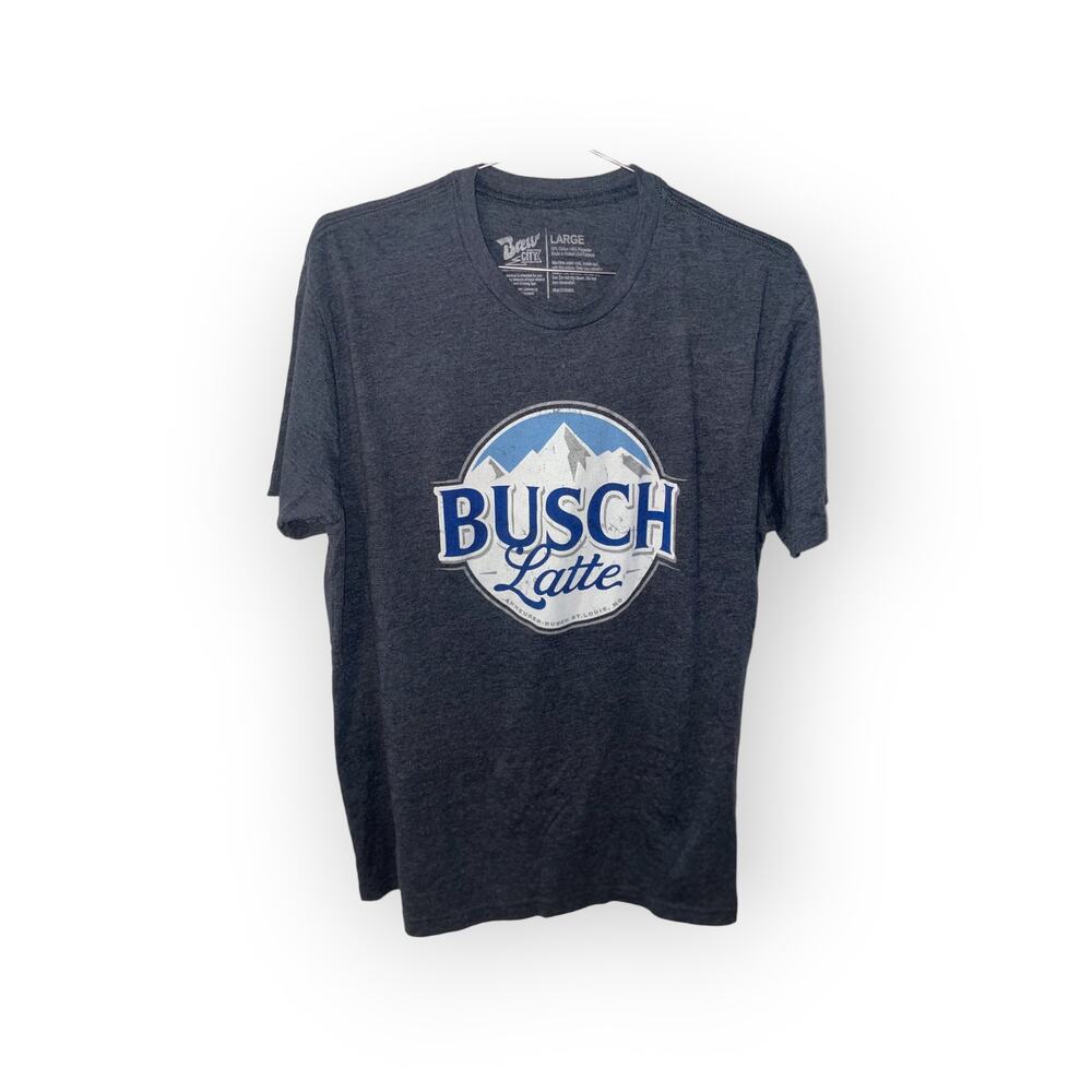 Busch Latte Sz Large Brew City Graphic T Shirt EUC